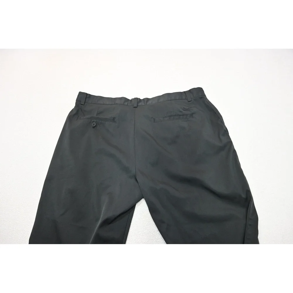 Nike Golf Tour Performance Pants Mens 38x28 Black Dri-FIT Flat Front Excellent
